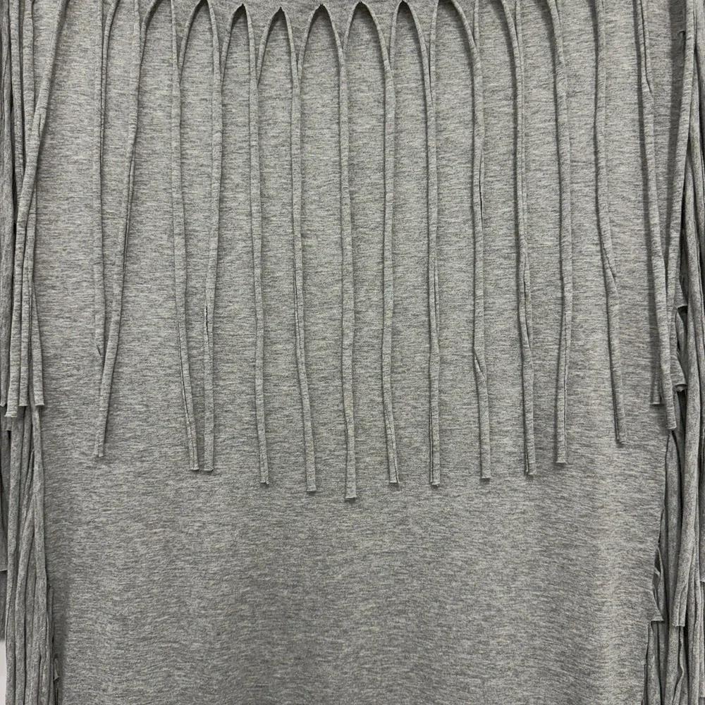 Michael Michael Kors 100% Cotton Scarf With Fringes Heather Gray NWT $69.50